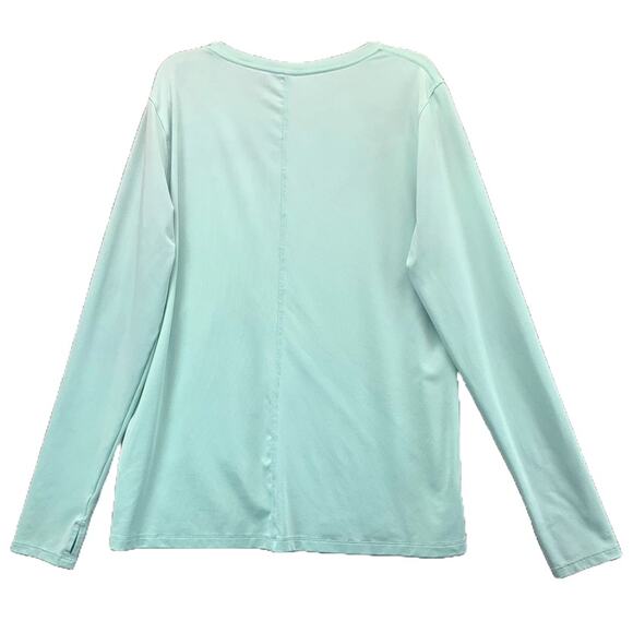 UNDER ARMOUR Womens Heat Gear Long Sleeve Activewear Top - Mint Green Sz Large - Picture 2 of 11